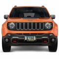 Ipick Image Made For Jeep Renegade Green Stripe Black Metal License Plate Frame