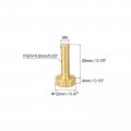 Uxcell Knurled Thumb Screws M5x20mm Flat Brass Bolts Grip Knobs Fasteners For Pc Electronic Mechanical 2pcs