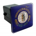 Rustic Kentucky State Flag Distressed Usa Tow Trailer Hitch Cover Plug Insert