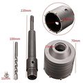 Hanperal 65mm Sds Plus Shank Hole Saw Cutter Concrete Cement Stone Wall Drill Bit