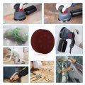 Hifrom 60pcs Sanding Discs 5 Inch 8 Hole Circular Dustless Hook And Loop Sandpaper Disks Assorted Orbital Sander Pads 10 Each