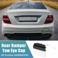 Uxcell Rear Bumper Tow Hook Cover For Mercedes Benz C-class W205 C300 2019-2021 Eye Cap No A2058853303 White