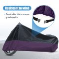 Uxcell Motorcycle Cover Bike All Season Waterproof Dustproof Protective Outdoor Motorbike Rain 190t L Black Purple For Honda Cb