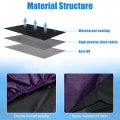 Uxcell Motorcycle Cover Bike All Season Waterproof Dustproof Protective Outdoor Motorbike Rain 190t L Black Purple For Honda Cb