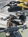 Kemimoto Universal Motorcycle Mirror 360a Rotatable Handlebar Bar Ends Rear View Side Mirror Compatible With 13-21 Mm Inner