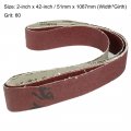 Uxcell 2-inch X 42-inch Aluminum Oxide Sanding Belt 60 Grits Sandpaper Lapped Joint For Sander 3pcs