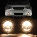 G-plus Front Fog Lights Lamps Pair Compatible With Ford Mustang Cobra 2003-2004 Compatible Focus Svt Models Only 2002-2004 Fit