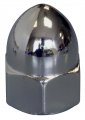 The Hillman Group 943046 Chrome Sae Acorn Nut 5 16-24-inch 3-pack 