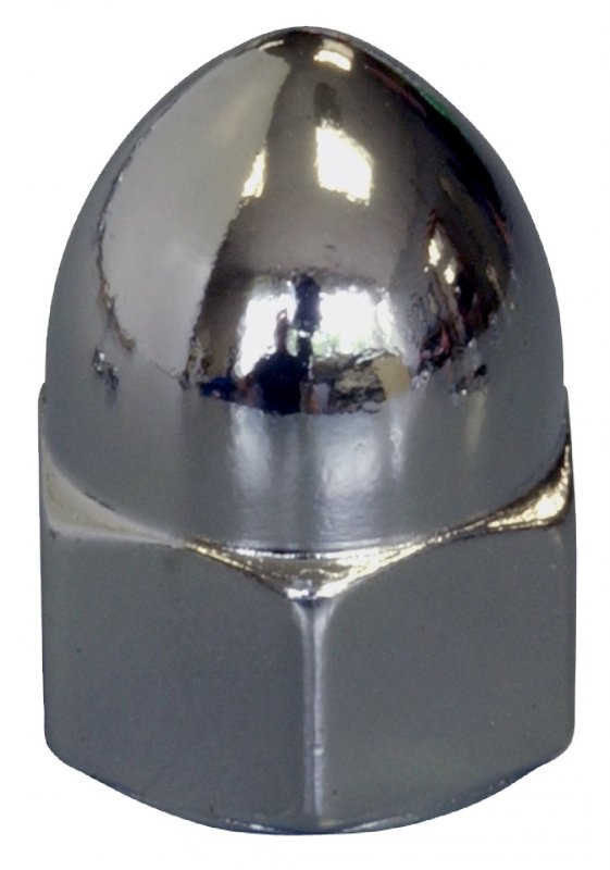 The Hillman Group 943046 Chrome Sae Acorn Nut 5 16-24-inch 3-pack