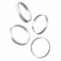 Stancemagic Hubcentric Rings Pack Of 4 66 9mm Id To 73 1mm Od Silver Aluminum Hubrings Compatible With Cadillac Chevrolet Gmc