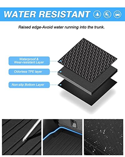 Powerty For Cargo Mat Honda Cr-v 2023 2024 Crv Only Hybrid Model Accessories Deck In Upper Position All Weather Rear Trunk Not
