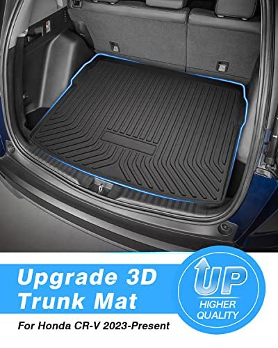 Powerty For Cargo Mat Honda Cr-v 2023 2024 Crv Only Hybrid Model Accessories Deck In Upper Position All Weather Rear Trunk Not
