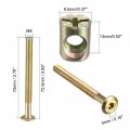 Uxcell M6x70mm Furniture Bolt Nut Set Hex Socket Screw 50mm Thread Length With Barrel Nuts For Beds Headboards Chairs 4 Sets