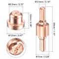 Uxcell 40 Pcs Plasma Cutting Consumables Standard Accessory Set For Cutter Torch Pt-31 Lgk-40 Cut-40