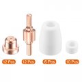 Uxcell 40 Pcs Plasma Cutting Consumables Standard Accessory Set For Cutter Torch Pt-31 Lgk-40 Cut-40