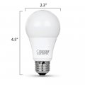 Feit Electric A19 Led Light Bulb 60w Equivalent Dimmable 800 Lumens E26 Medium Base 3000k Bright White Cri 90 25 000 Hour
