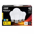 Feit Electric A19 Led Light Bulb 60w Equivalent Dimmable 800 Lumens E26 Medium Base 3000k Bright White Cri 90 25 000 Hour