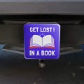 Get Lost In A Book Read Funny Humor Trailer Hitch Cover Plugsert For 1 25 Receivers Durable Black Abs Plastic 3 X In Design