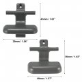 X Autohaux 1 Pair Upper Lower Center Console Armrest Latch Clip For Hyundai Sonata 2009-2010 84661-3k000u7 84662-3k000u7 Grey