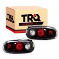 Trq Performance Tail Light Clear Lens Black Housing Pair For Mazda Miata New 