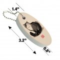 Graphics More Cat Traditional Chinese Ink Painting Floating Keychain Oval Foam Fishing Boat Buoy Key Float