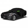 Waterproof Car Cover Replace For 2016-2022 Fiat 124 Spider 210t Cotton Liner All Weather With Zipper Door Snow Rain Dust Hail 