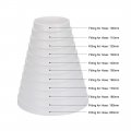 Uxcell Duct Inline Reducer Increaser Connector Flange Abs Plastic Air Inlet Outlet Adaptor For 3 94-7 87inch Dia Hose