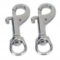 Bolts Snap Hooks 65mm Bolt Snaps Hook Waterproof 316 Stainless Steel 2pcs Single Ended Diving Clips For Dog Leash Key Chain