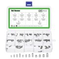 Allen Head Socket Hex Grub Screw Assortment Kit 240pcs 2-56 4-40 6-32 304 Stainless Steel Internal Drive Cup-point Set Screws