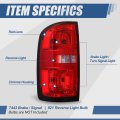 Auto Dynasty Gm2800270 Rear Tail Lights Brake Lamps Assembly With Reverse Light Compatible Chevrolet Colorado 2015-2022 Driver