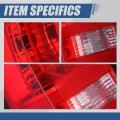 Auto Dynasty Gm2800270 Rear Tail Lights Brake Lamps Assembly With Reverse Light Compatible Chevrolet Colorado 2015-2022 Driver