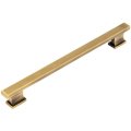 Cosmas 5 Pack 702-192bab Brushed Antique Brass Contemporary Cabinet Hardware Handle Pull 7-1 2 Inch 192mm Hole Centers 