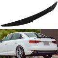 Aintier 1pc Abs Spoiler Wing Compatible For 2017-2023 Audi A4 S4 B9 Sedan Glossy Black Rear Trunk Tail