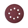 Powertec 45132 A O Hook And Loop 8 Hole Disc 6-inch 320 Grit 25 Pk 