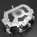Xkh Moto- Motorcycle Chrome Left Engine Stator Cover See Through For Honda 2008-2014 Cbr 1000rr W Gasket