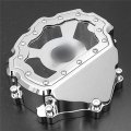 Xkh Moto- Motorcycle Chrome Left Engine Stator Cover See Through For Honda 2008-2014 Cbr 1000rr W Gasket