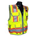 Radians Sv55-2zgd-2x Class 2 Heavy Woven Two Tone Engineer Safety Vest Hi Viz Green Xx-large 