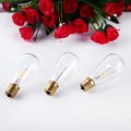St38 Antique Vintage Style Light Warm White 2700k Old Fashioned Led Incandescent 7watt Not Dimmable Edison Bulb Clear Glass E12