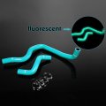 Silicone Radiator Coolant Hose Pipe Kit Clamps Compatibility For Honda Prelude 1997-2001 Fluorescent
