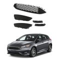Front Bumper Grille Upper And Lower Black Grill Replacement For Focus 2015-2018