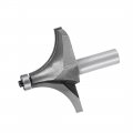 Uxcell Router Bit 1 2 Shank-1 4 Inch Cutting Dia Round Over Corner 2 Flutes Tungsten Steel For Woodworking Milling Cutter Tool