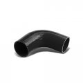 Auto Dynasty 2 25 Inches 90 Degree Elbow Turbo Intercooler Intake Piping Coupler Silicone Hose Black 