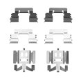 Disc Brake Hardware Set For Gmc Safari 2003 2004 2005 Front Position Alx-pau-df-340-48001-cla4 Black Standard Style 