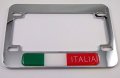 Italia Italy Motorcycle Bike Abs Chrome Plated License Plate Frame For Usa Plates Only Will Not Fit Canadian