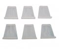 Spline Channel Pull Tabs White Plastic 1-1 16 X 15 1 4-in 25-pk 