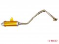 Performance Exhaust Pipe Muffler For Twin Spar Perimeter Frame Sdg Ssr 125cc Pit Bike Dirt Honda Xr50 Crf50 D Section Style