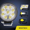 Led Light Bar Nilight 4pcs 4 5 27w 3000lm Round Flood Pod Off Road Fog Driving Roof Bumper For Jeep Suv Truck Hunters 2 Years 