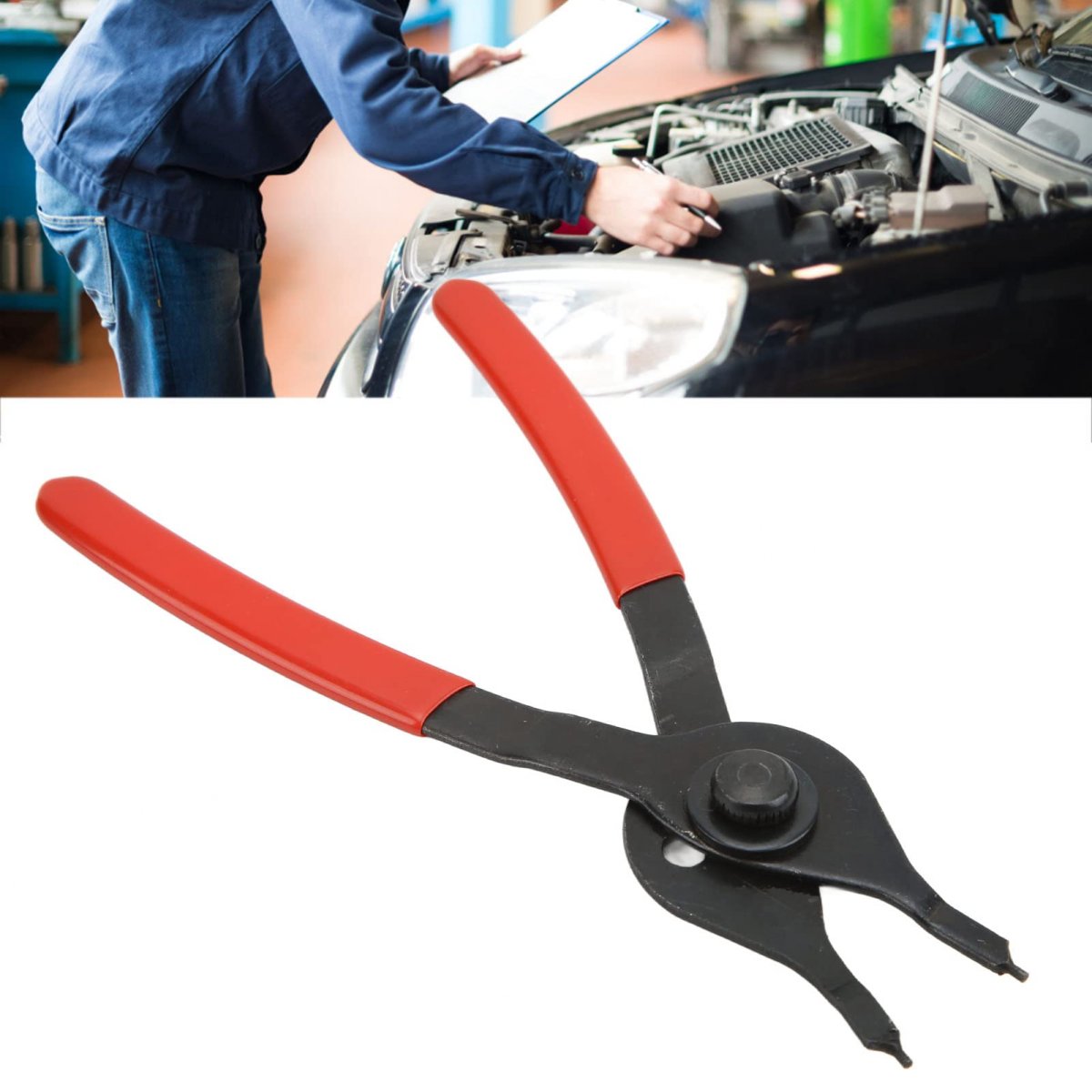 Straight Snap Ring Pliers Internal And External Circlip Plier For Retaining Rings Metal Universal Car Repair Tool With