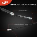 A-premium Rear Passenger Side Parking Brake Cable Assembly Compatible With Dodge And Chrysler Models Grand Caravan 2001-2007