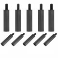 M3x22mm 6mm Male-female Hex Nylon Pcb Motherboard Spacer Standoff For Fpv Drone Quadcopter Computer Circuit Board Black 50pcs 